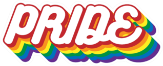 Pride Month Bubble Letter Sticker