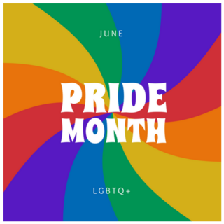Pride Month June Rainbow Retro Sticker 