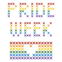 Pride Week Cross Stitch Sticker