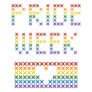 Pride Week Cross Stitch Sticker