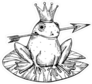 Prince Frog Fairy Tale Sticker