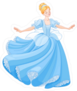 Princess in Blue Fairy Dress Sticker