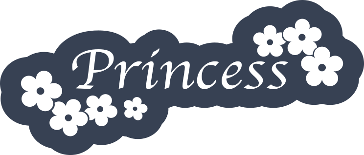 Princess With Daisy Flowers Sticker
