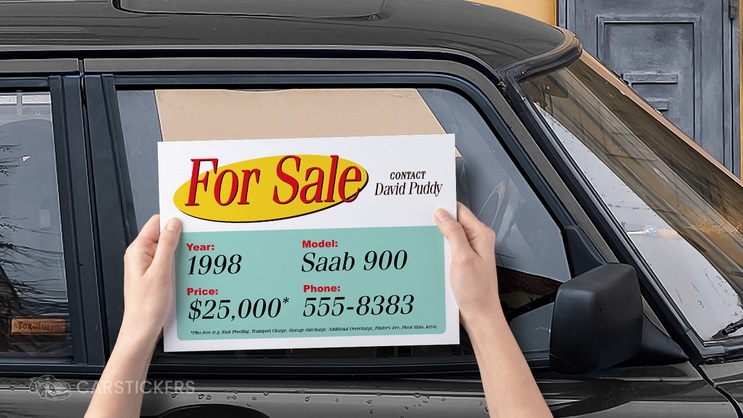Printed For Sale Sign Stickers Application