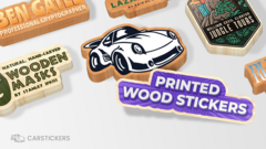 Printed Wood Stickers Stacks