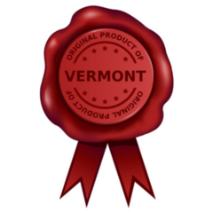 Product Of Vermont Wax Seal Sticker