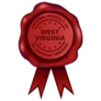 Product Of West Virginia Wax Seal Sticker