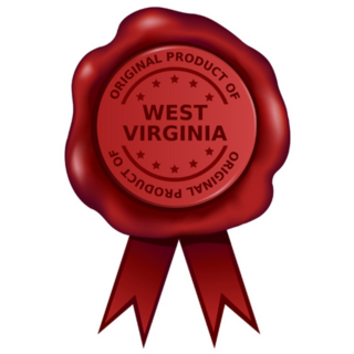 Product Of West Virginia Wax Seal Sticker