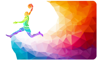 Professional Basketball Player Doing Jump Shot Sticker