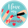 Professional I Love My Manicure Poster Sticker