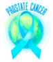 Prostate Cancer Awareness Ribbon Earth Sticker