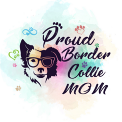 Proud Border Collie Mom Sticker