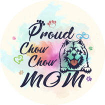 Proud Chow Chow Mom Sticker