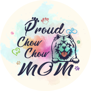 Proud Chow Chow Mom Sticker