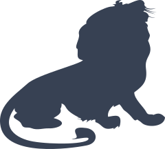 Proud Lion Sitting Sticker