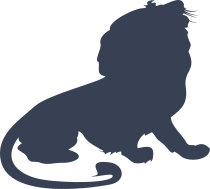 Proud Lion Sitting Sticker