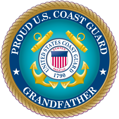 Proud US Coast Guard Grandfather Sticker