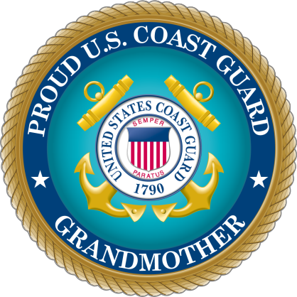 Proud US Coast Guard Grandmother Sticker