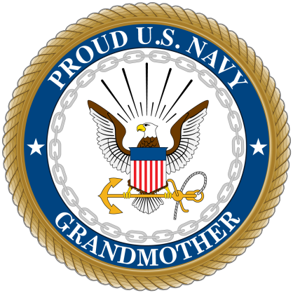 Proud US Navy Grandmother Sticker