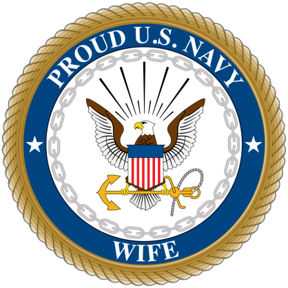 Proud US Navy Wife Sticker