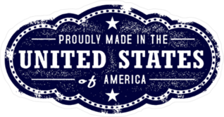 Proudly Made In The United States Of America Sticker