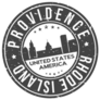 Providence Rhode Island Usa Round Stamp Icon Skyline City Sticker