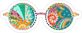 Psychedelic Glasses Hippie Sticker