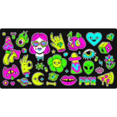 Psychedelic Rainbow Sticker Sheet