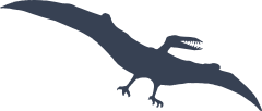 Pterodactyl Dinosaur Soaring Sticker