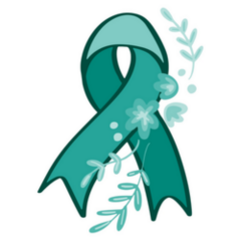 PTSD Awareness and Support Ribbon Sticker