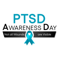 Ptsd Awareness Day June 27 Lettering Sticker