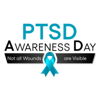 Ptsd Awareness Day June 27 Lettering Sticker