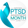 Ptsd Awareness Month Big Ribbon Sticker