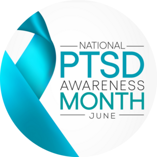 Ptsd Awareness Month Big Ribbon Sticker