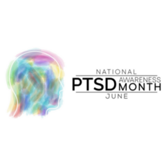 Ptsd Awareness Month June Colorful Icon Sticker