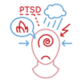 Ptsd Icon Medical Pictogram Sticker