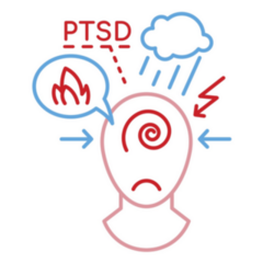 Ptsd Icon Medical Pictogram Sticker