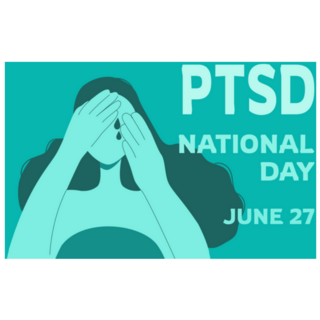 PTSD National Day June 27 Poster Sticker
