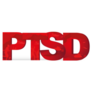 Ptsd Red Lettering Sticker