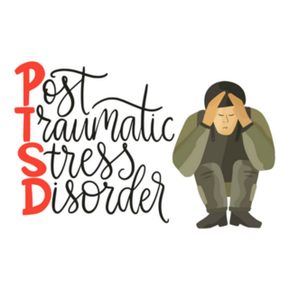 Ptsd t With Soldier In Stress Sticker