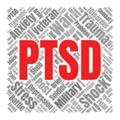 PTSD Word Cloud Sticker