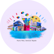 Puerto Plata, Dominican Republic Sticker