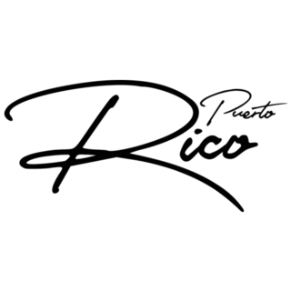Puerto Rico Calligraphy Handwritten Typography Sticker