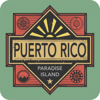 Puerto Rico Paradise Island Sticker