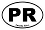 Puerto Rico Pr Oval Sticker