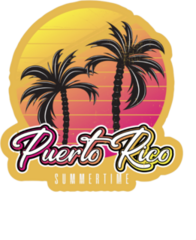 Puerto Rico Summertime Vintage Sticker
