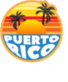 Puerto Rico Sunset Palm Tree Sticker