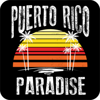 Puerto Rico Sunset Paradise Sticker
