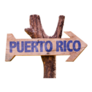 Puerto Rico Wooden Arrow Sign Sticker