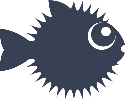 Puffer Fish With Big Eyes Sticker